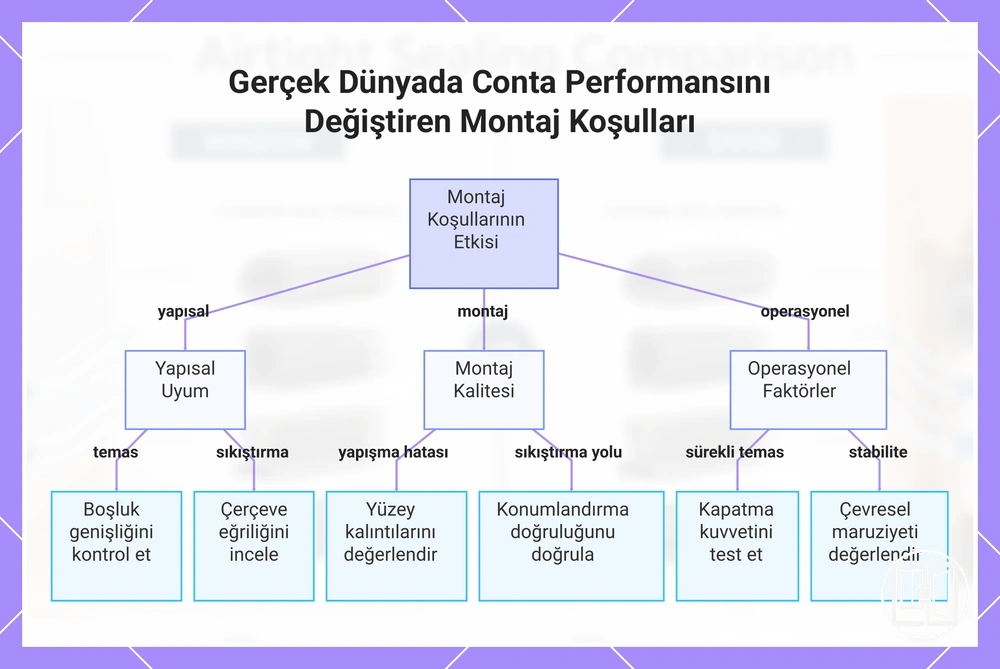 Gerçek Dünyada Conta Performansını Değiştiren Montaj Koşulları
