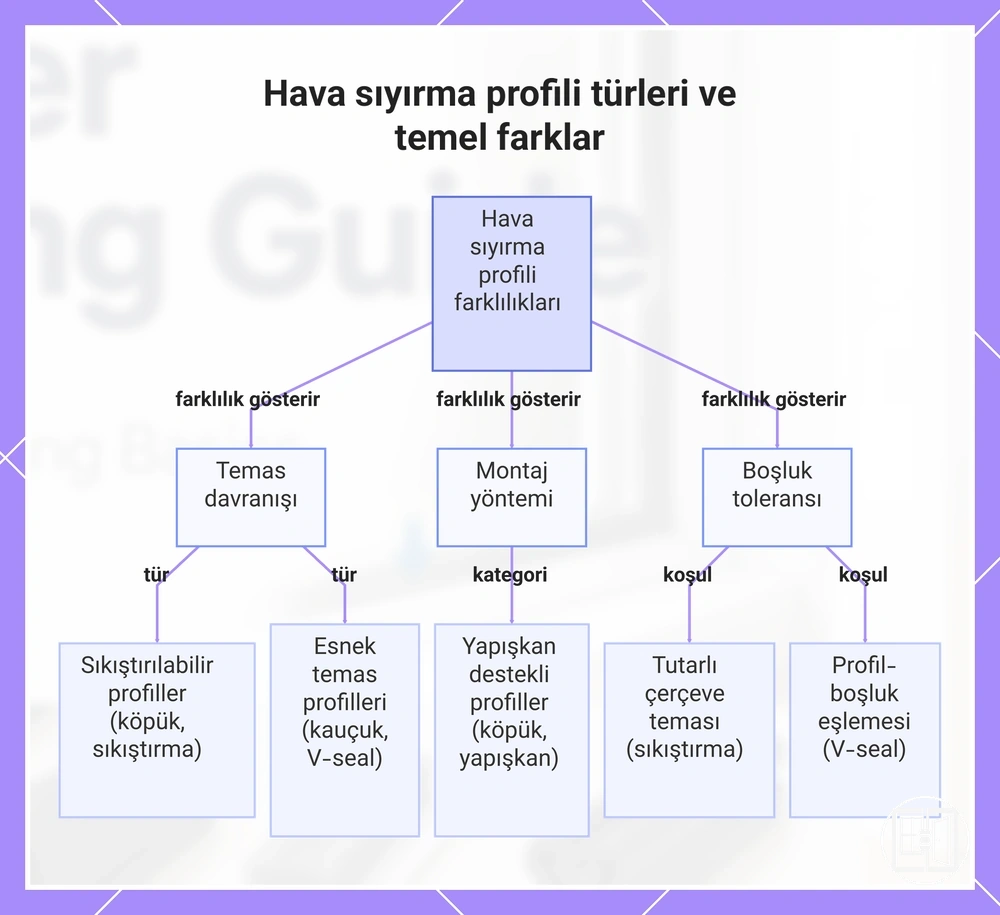 Hava sıyırma profili türleri ve temel farklar