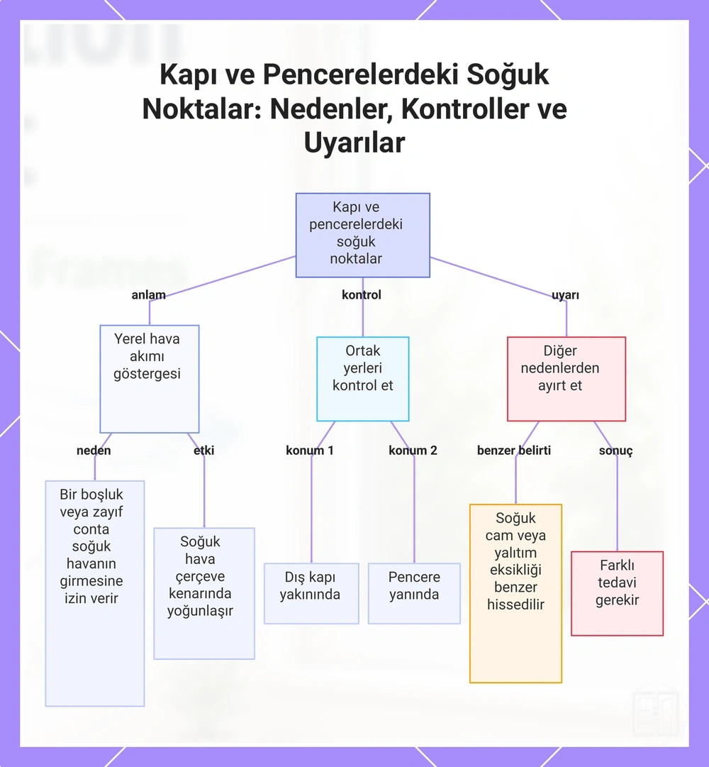 Kapı ve Pencerelerdeki Soğuk Noktalar: Nedenler, Kontroller ve Uyarılar