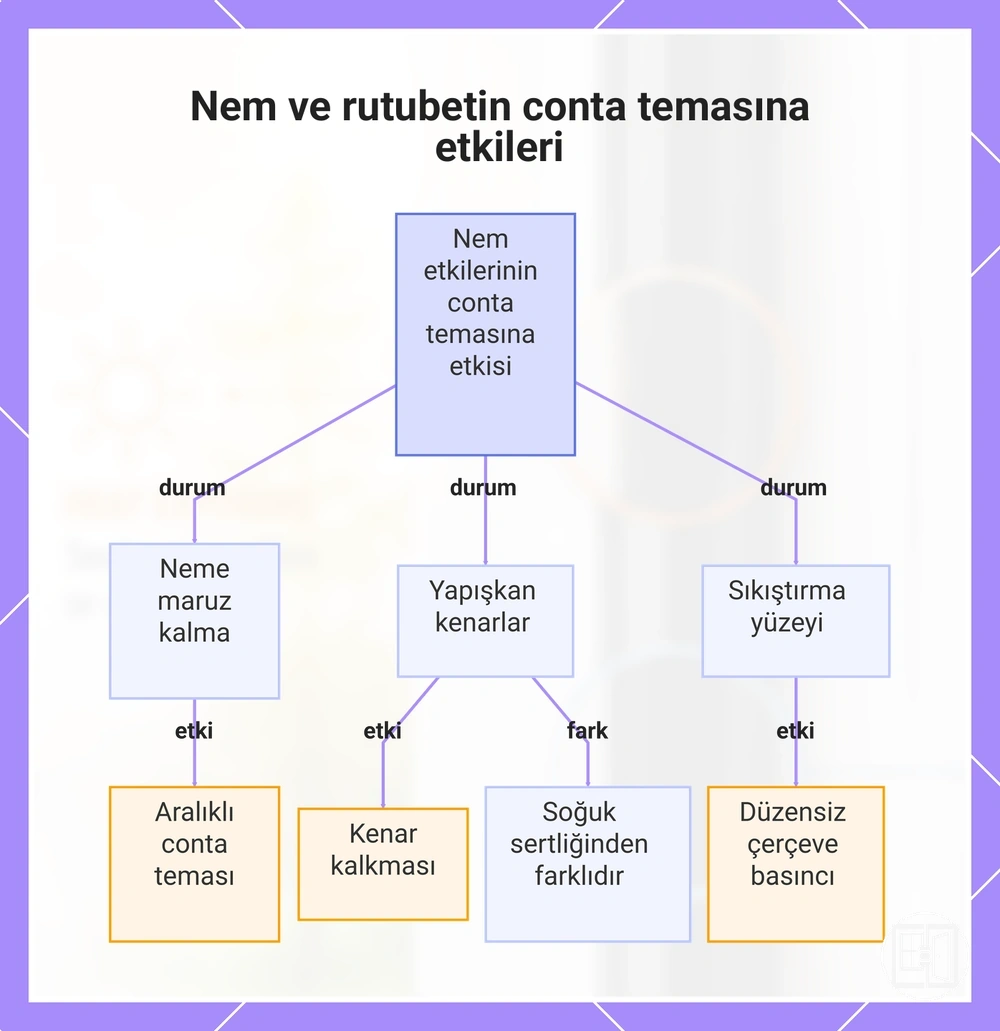 Nem ve rutubetin conta temasına etkileri