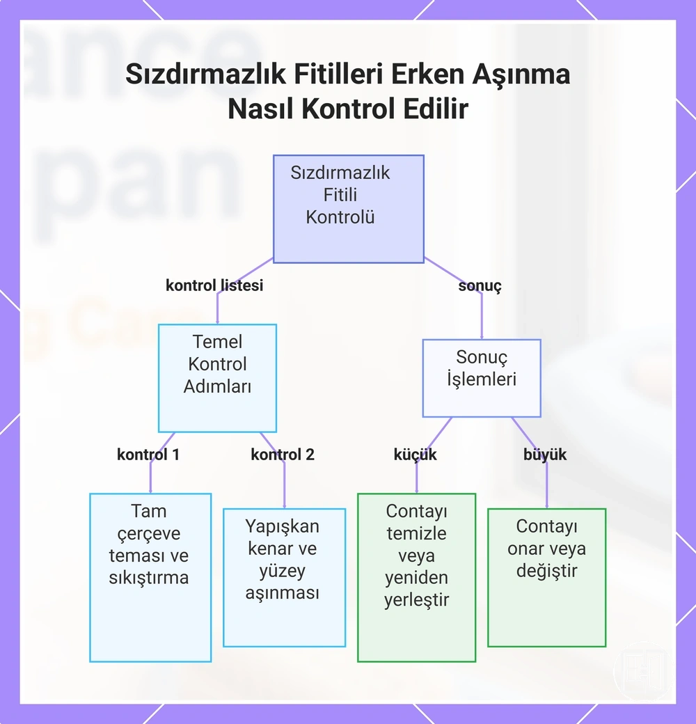 Sızdırmazlık Fitilleri Erken Aşınma Nasıl Kontrol Edilir