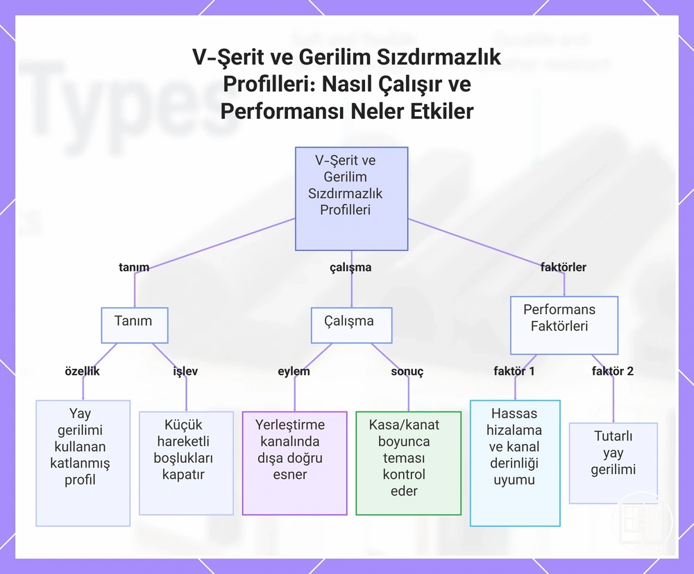 V-Şerit ve Gerilim Sızdırmazlık Profilleri: Nasıl Çalışır ve Performansı Neler Etkiler