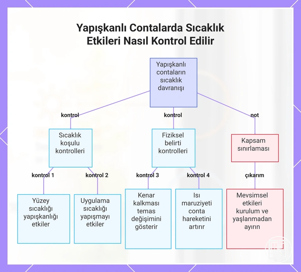 Yapışkanlı Contalarda Sıcaklık Etkileri Nasıl Kontrol Edilir