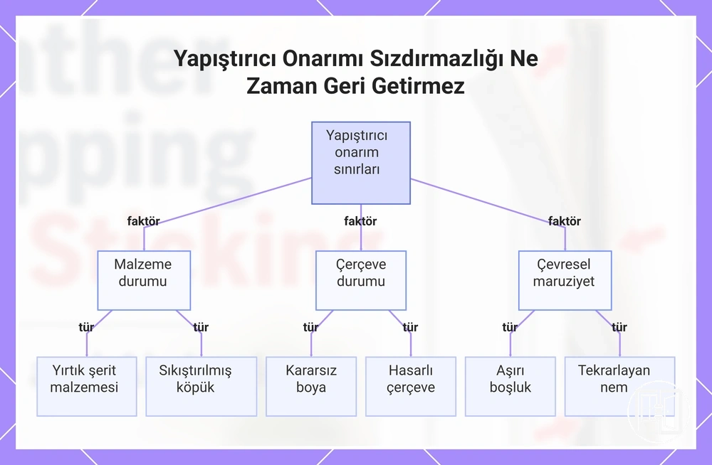 Yapıştırıcı Onarımı Sızdırmazlığı Ne Zaman Geri Getirmez
